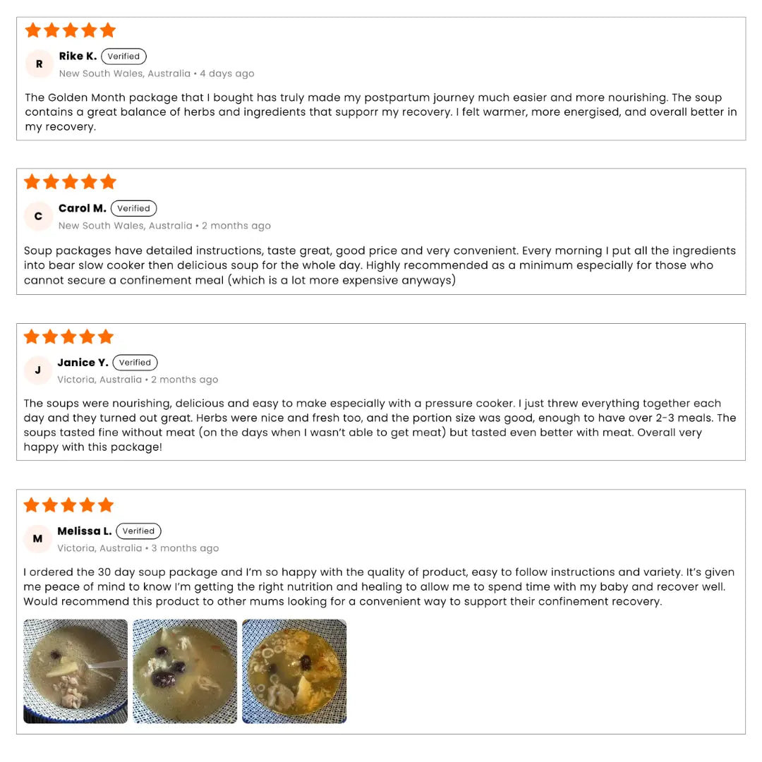 30-Day Confinement Soup Package (Stages 1+2+3)