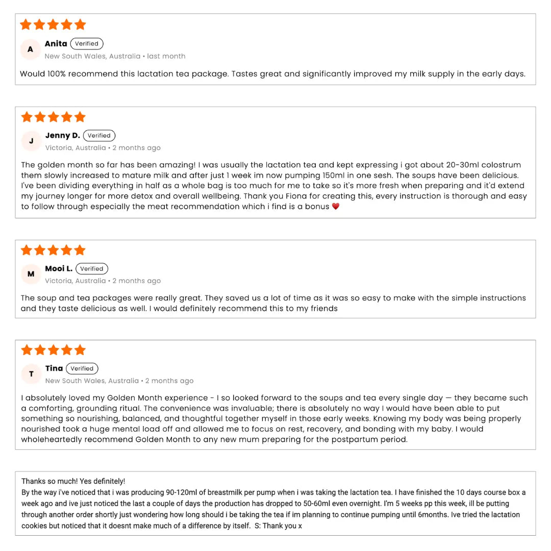 30-Day Confinement Lactation Tea Package